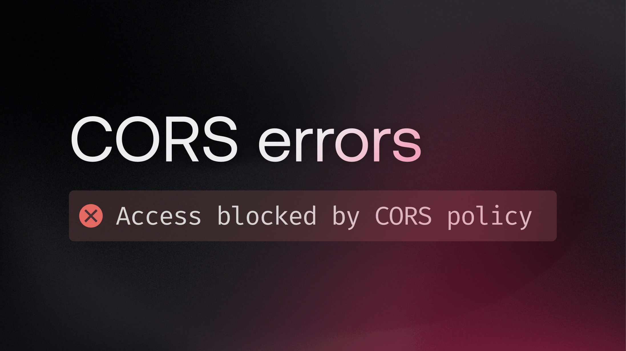 Solving CORS errors with Appwrite