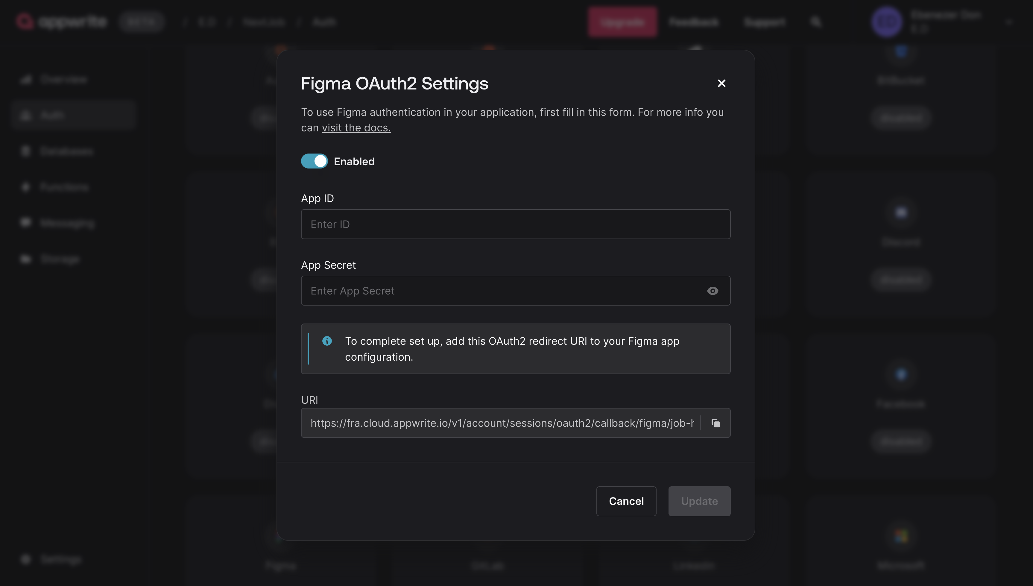 Appwrite Figma Provider