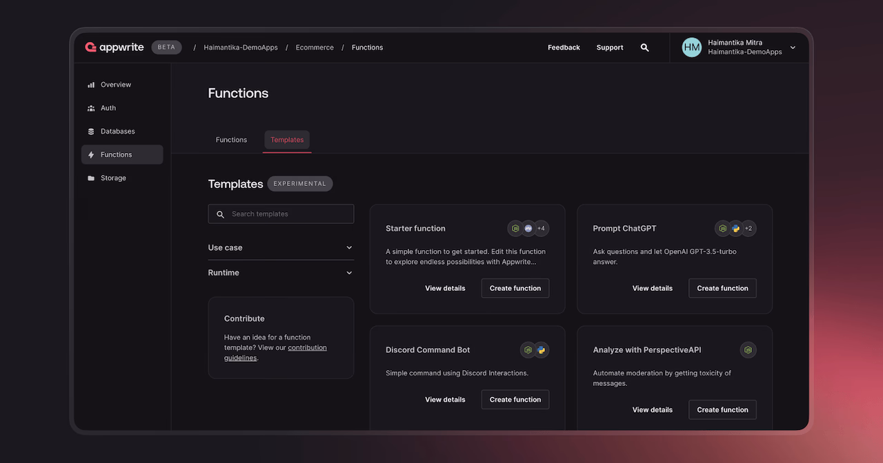 Function template