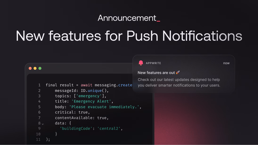 Announcing new features for Push Notifications