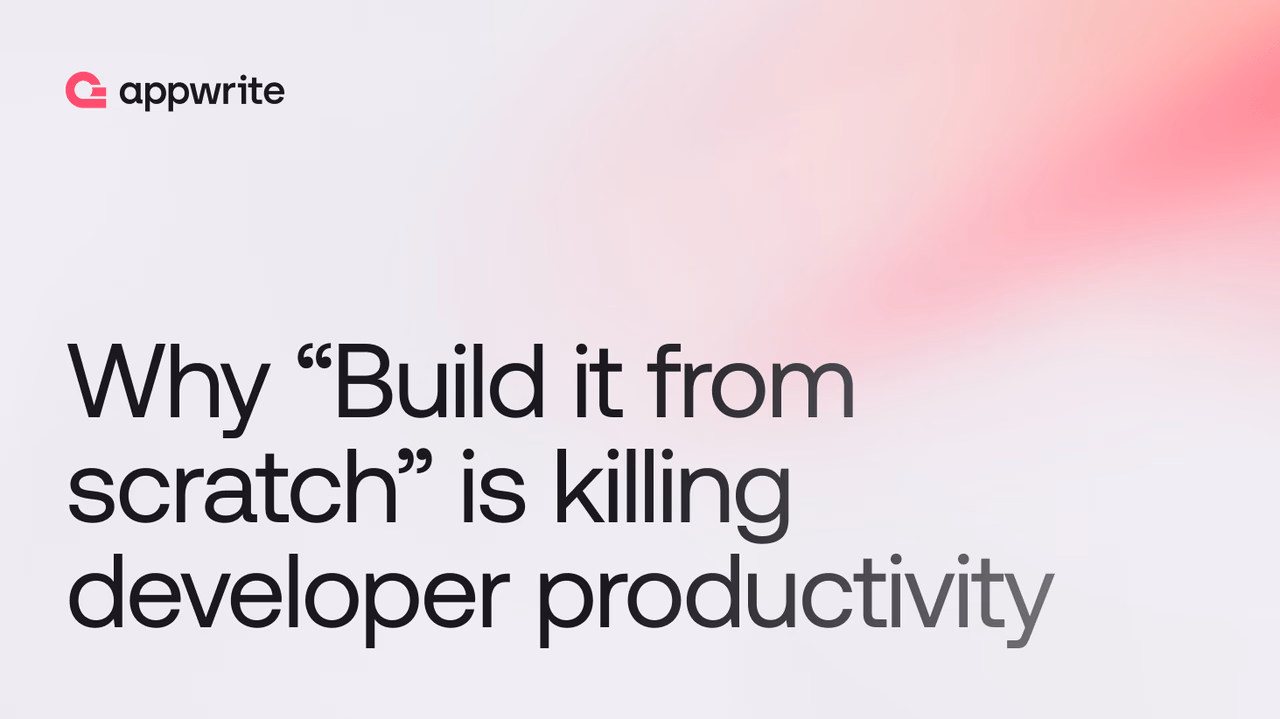 Why building from scratch is killing developer productivity