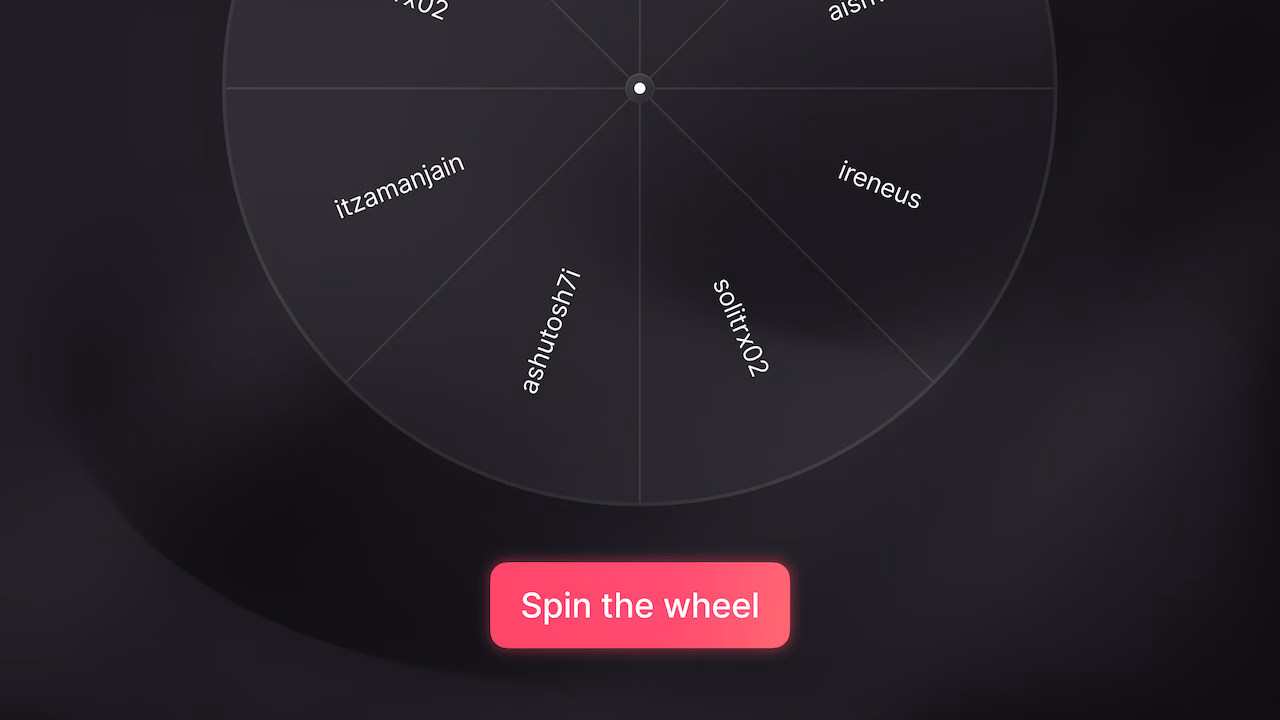 Building the giveaway app for Init Discord sessions