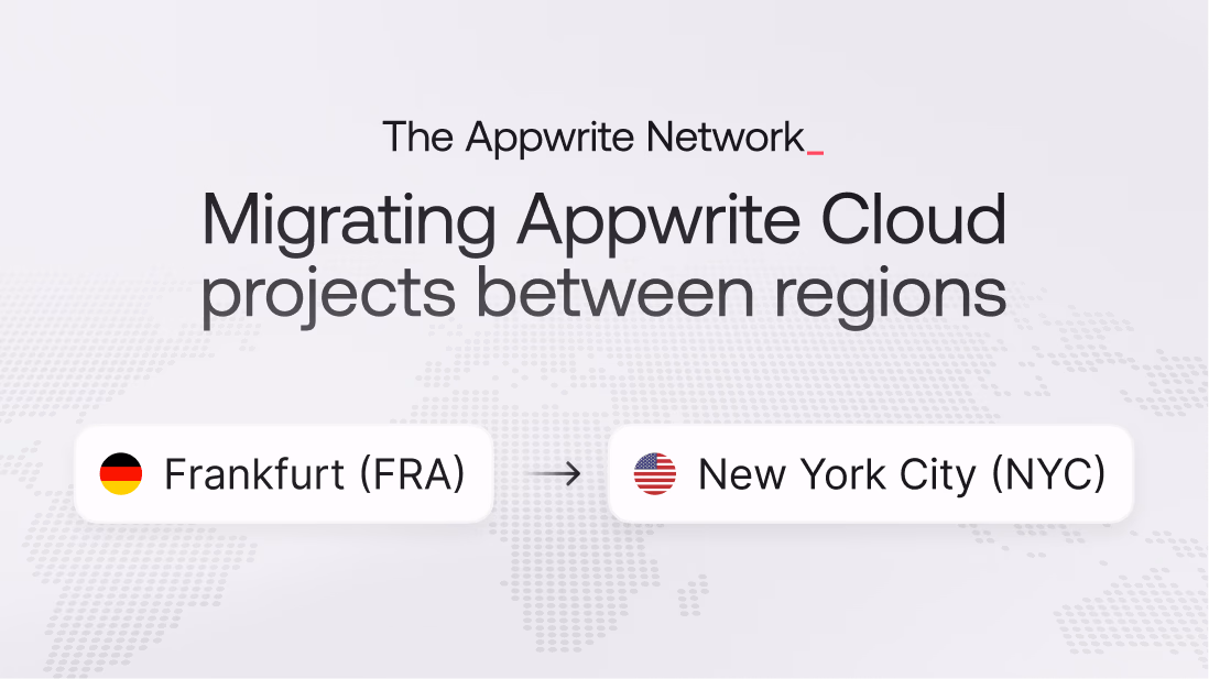 How to change regions in Appwrite Cloud using migrations