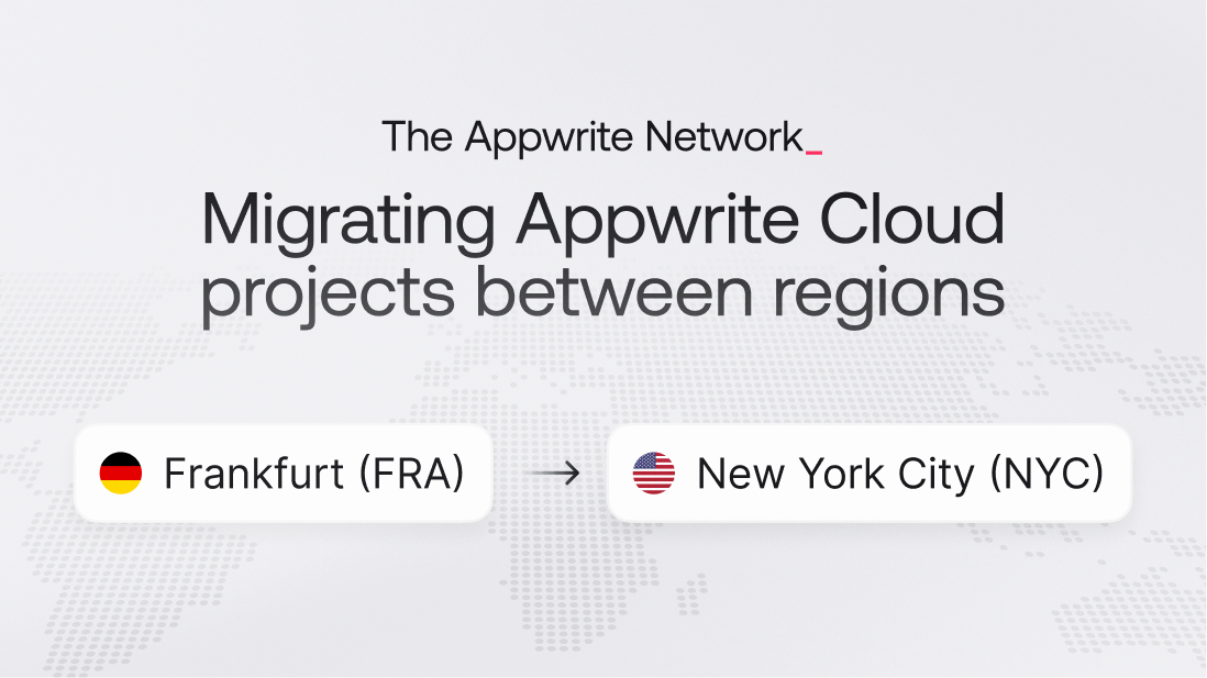 How to change regions in Appwrite Cloud using migrations