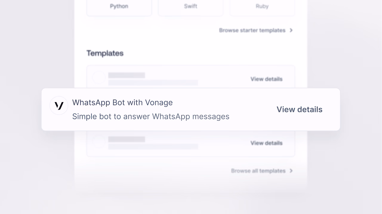 Send WhatsApp messages with Vonage and Appwrite Functions