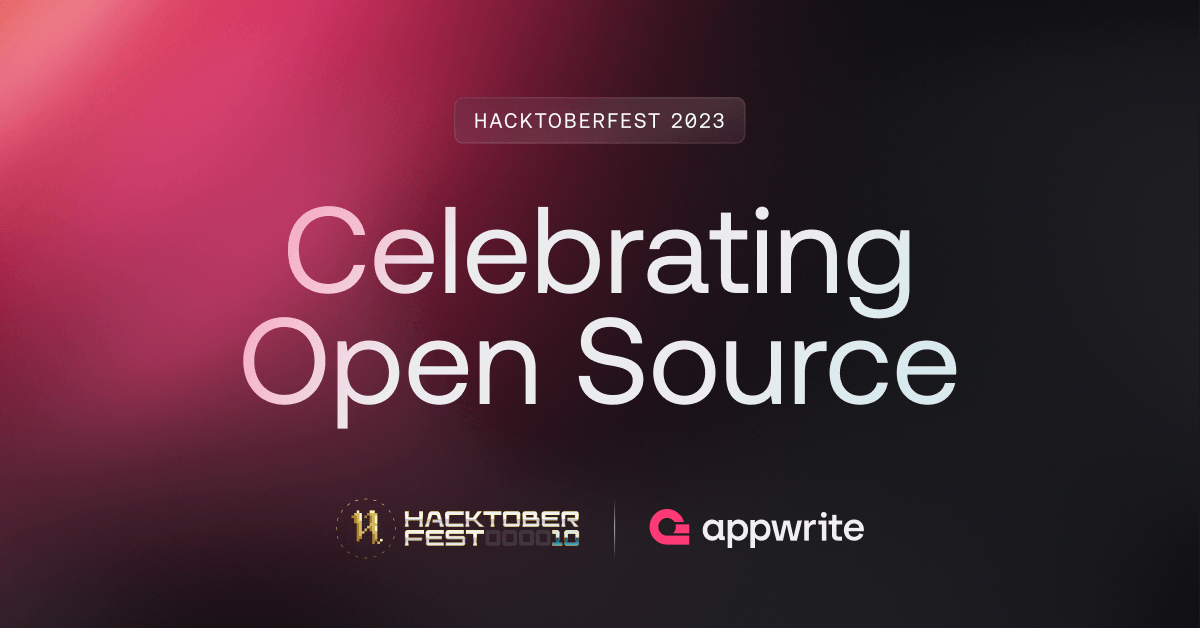 Celebrate Open Source with Appwrite and Hacktoberfest 2023!