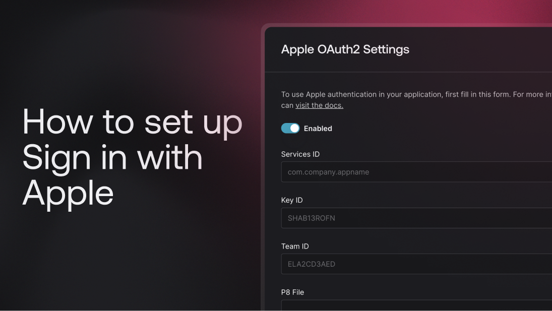 How to set up Sign in with Apple