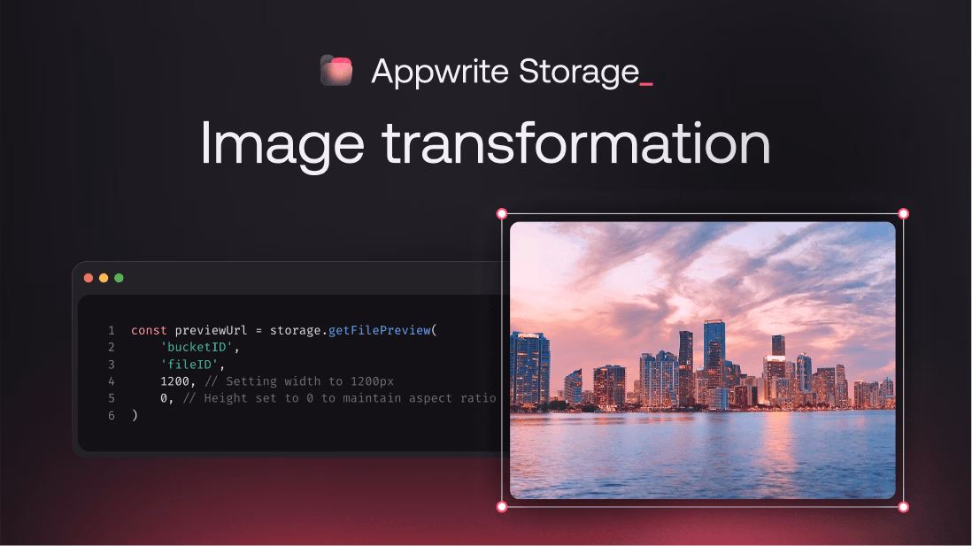 Image transformation with Appwrite Storage