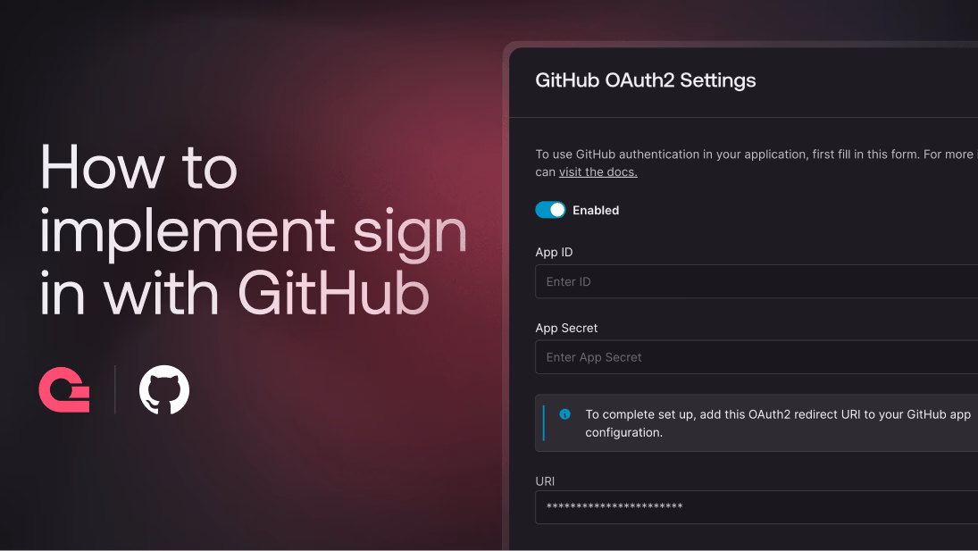How to implement Sign in with GitHub