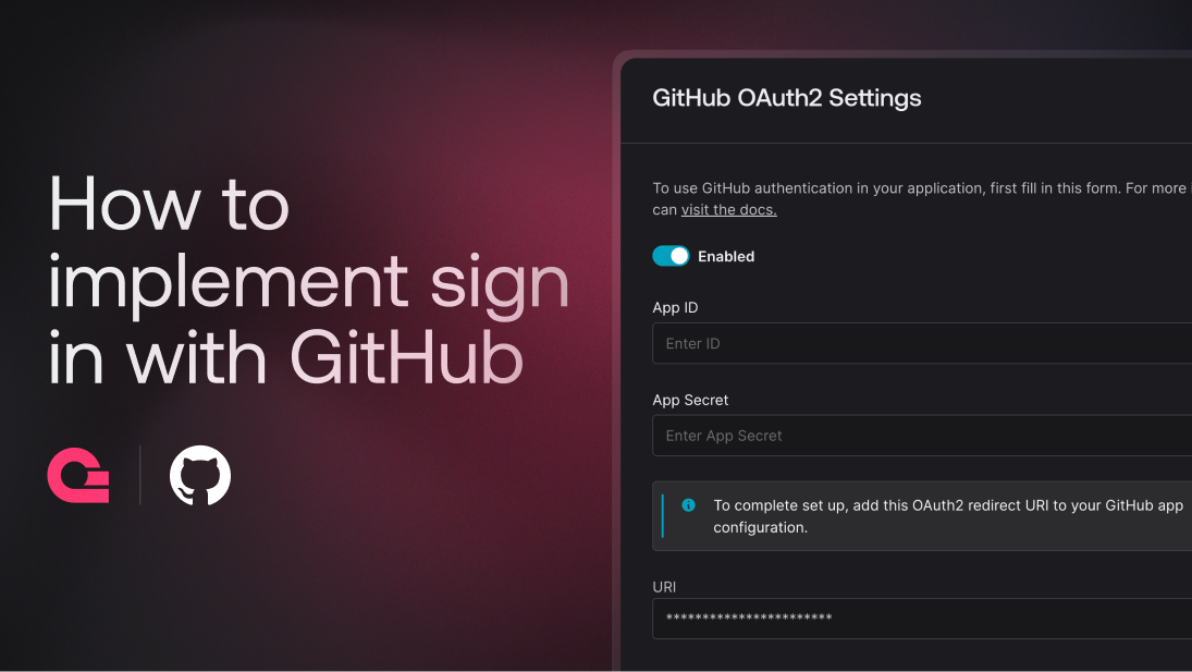 How to implement Sign in with GitHub