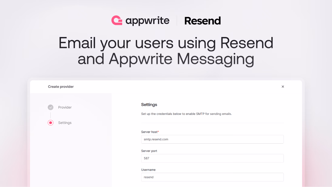 Email your users using Resend and Appwrite Messaging