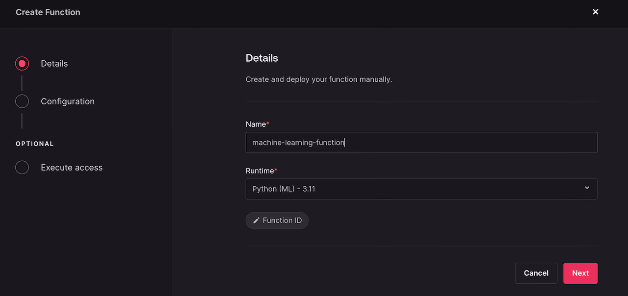 Create Function