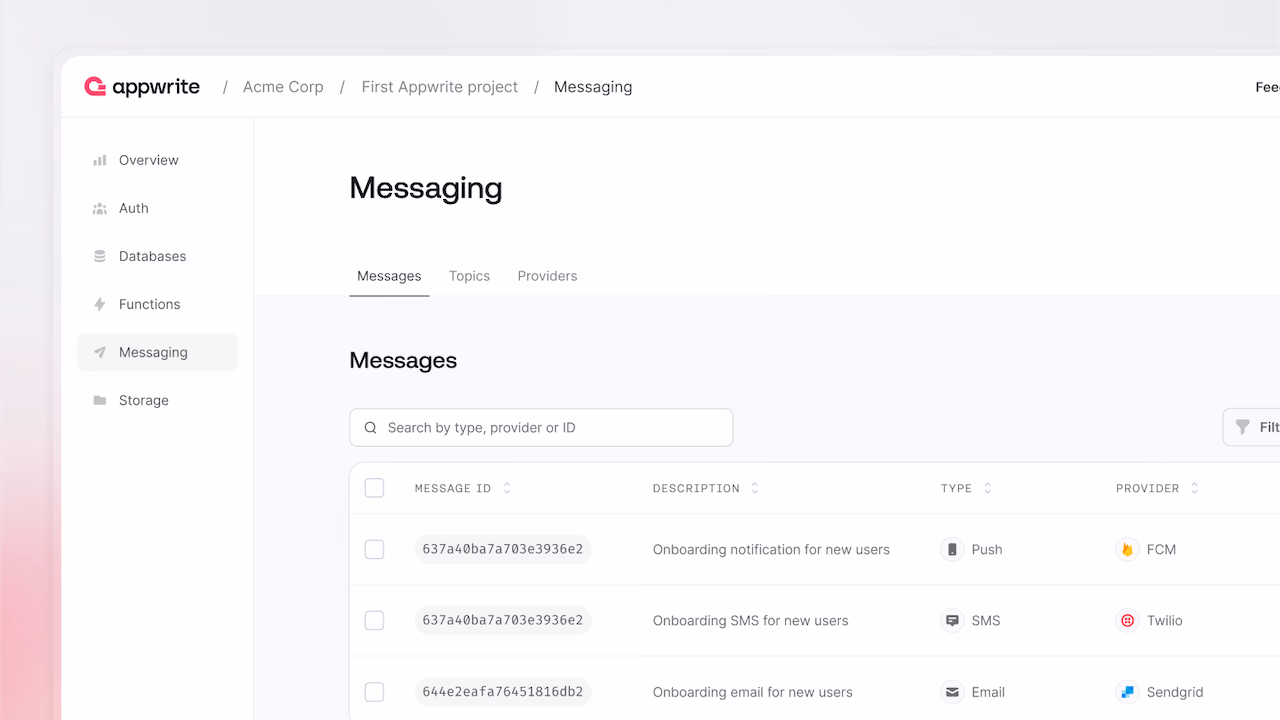 Appwrite Messaging is free for six months