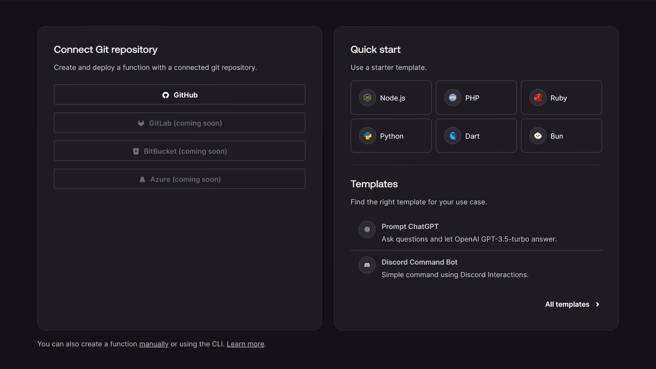 Create a new Appwrite Function