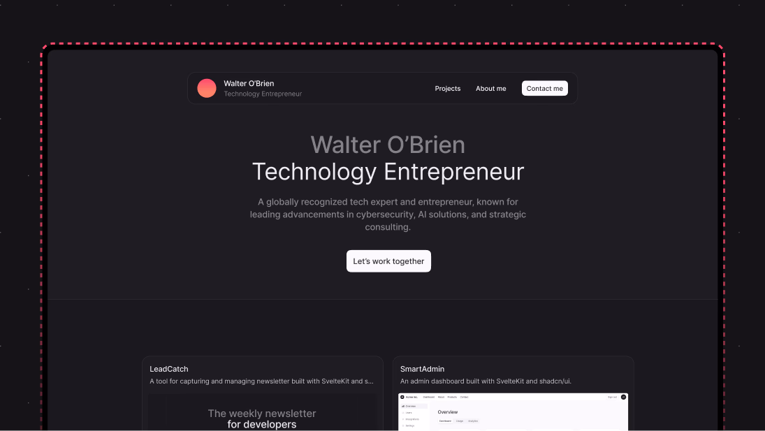 Build and deploy a personal portfolio on Appwrite Sites