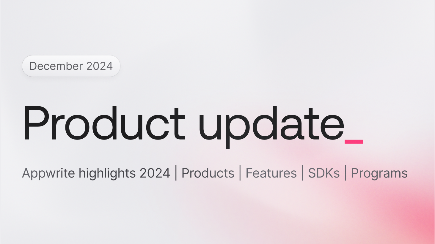 Product update December 2024: Highlights of the year