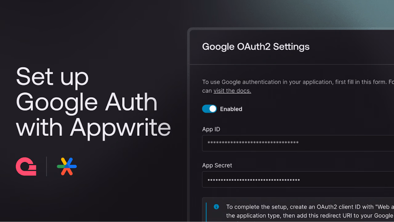 How to set up Google authentication in React with Appwrite