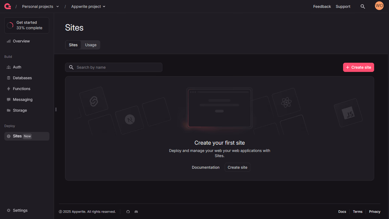 create-first-site