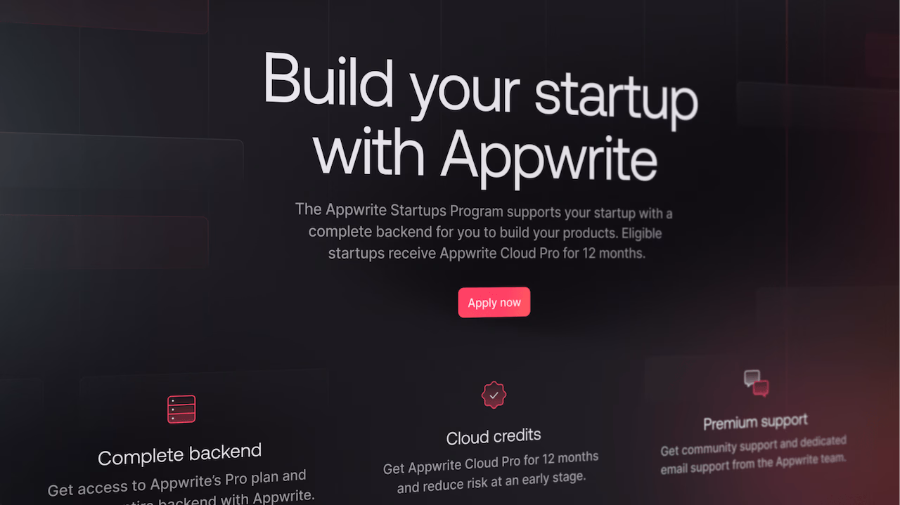 Announcing Appwrite’s Startups program