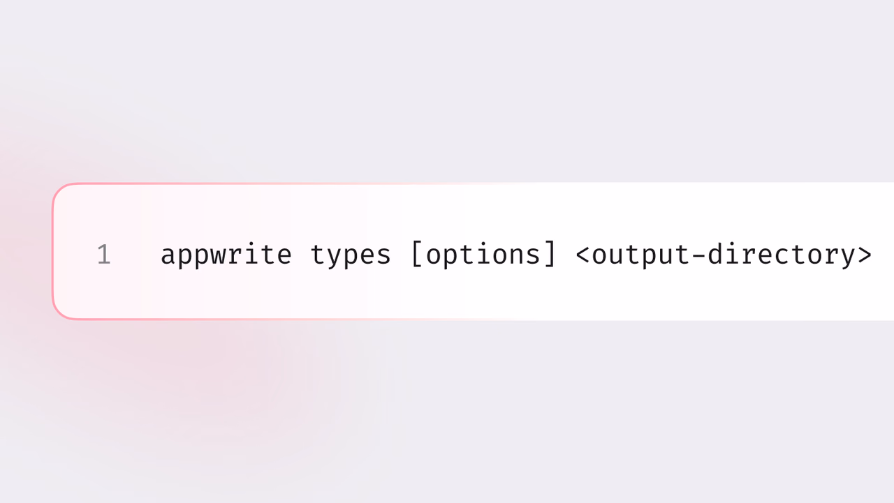 Introducing Type generation: Automate your type definitions with Appwrite