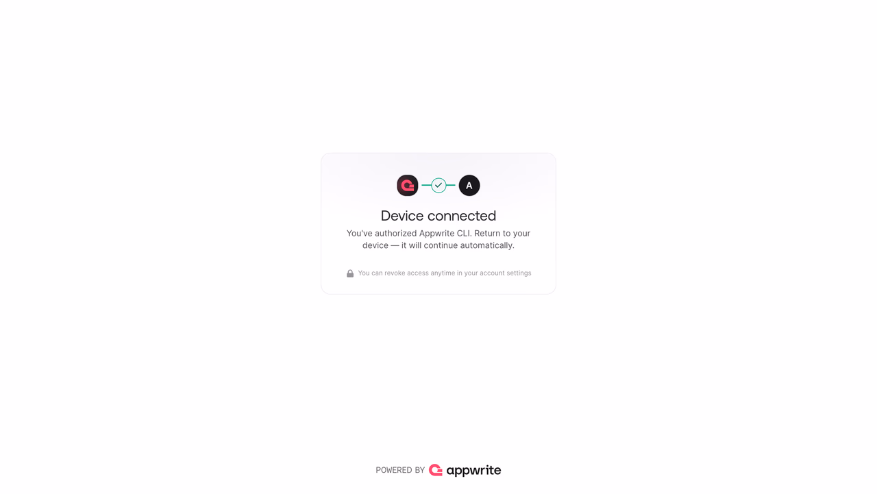 Device connected