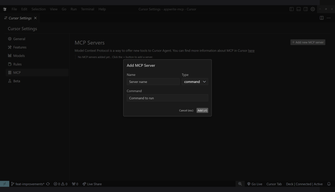 Add MCP server