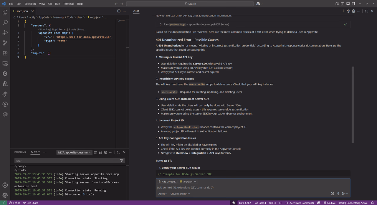 Troubleshooting example