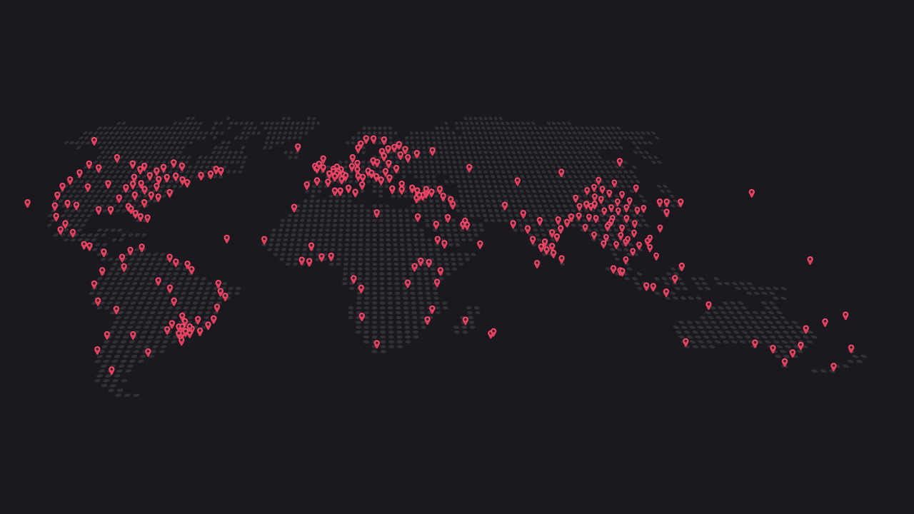 PoPs map