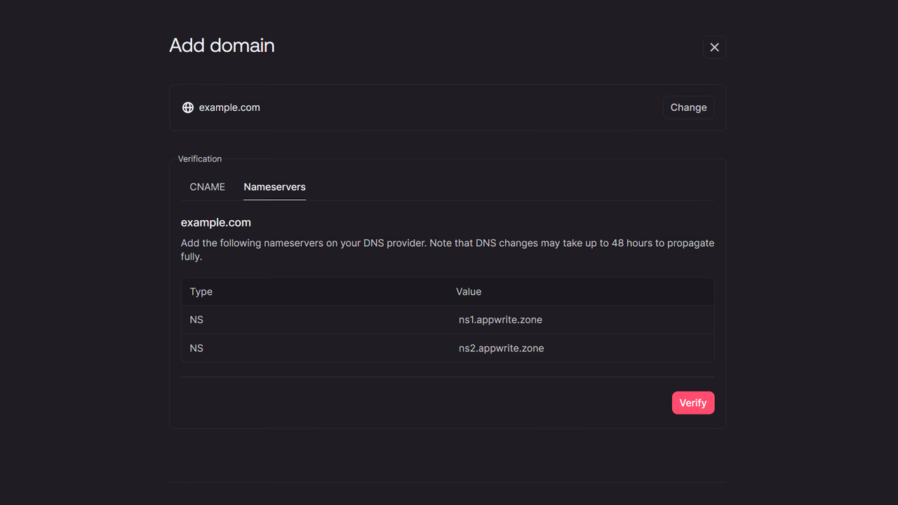 Add domain