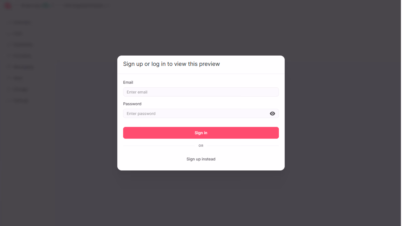 Preview deployment
