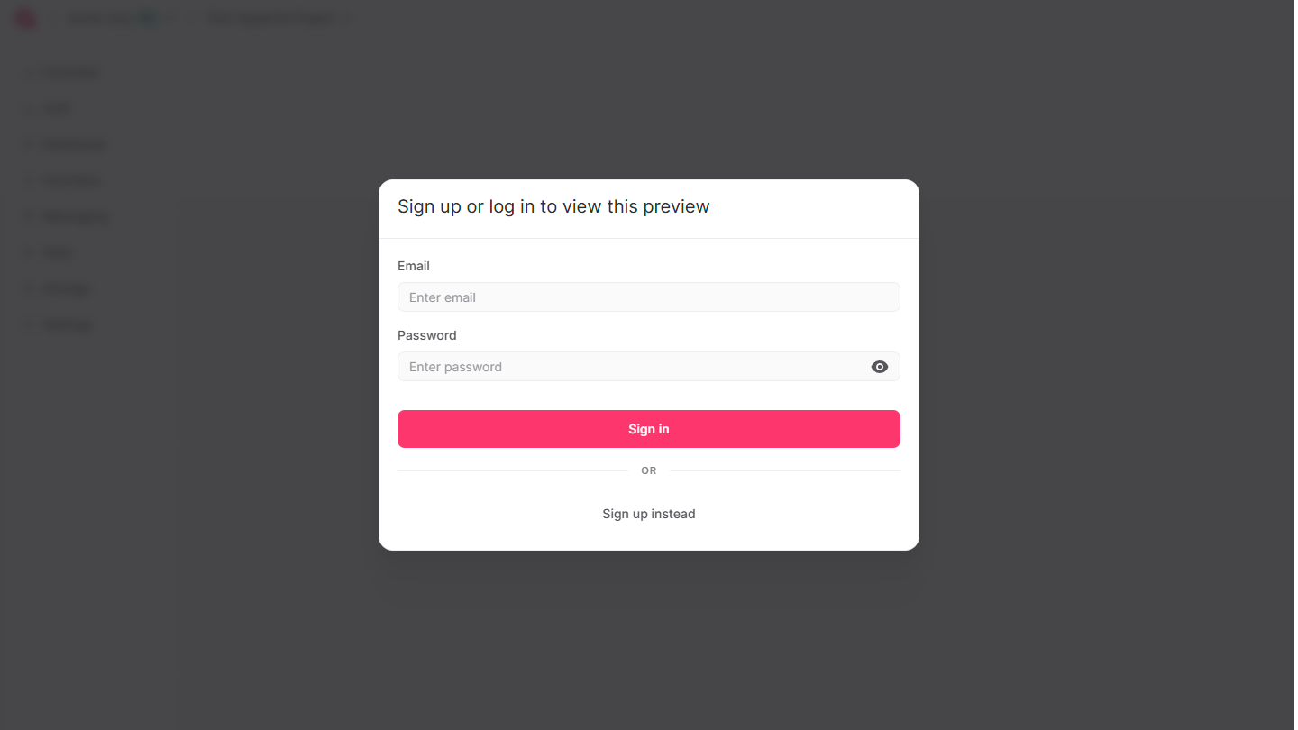 Preview deployment